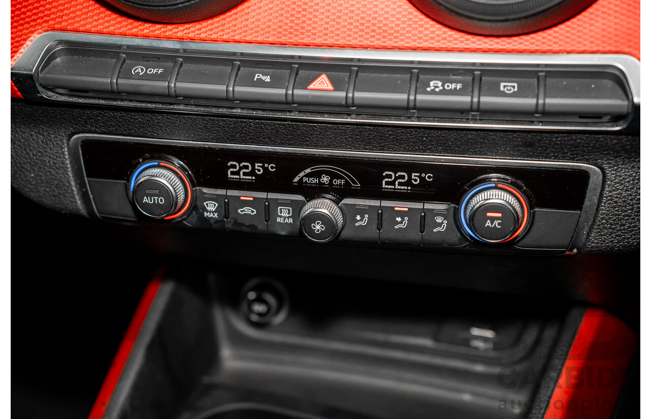 06/2018 Audi Q2 2.0 TFSI Quattro Sport (AWD) GA MY18 4d Wagon Mythos Black Metallic Turbo 2.0L