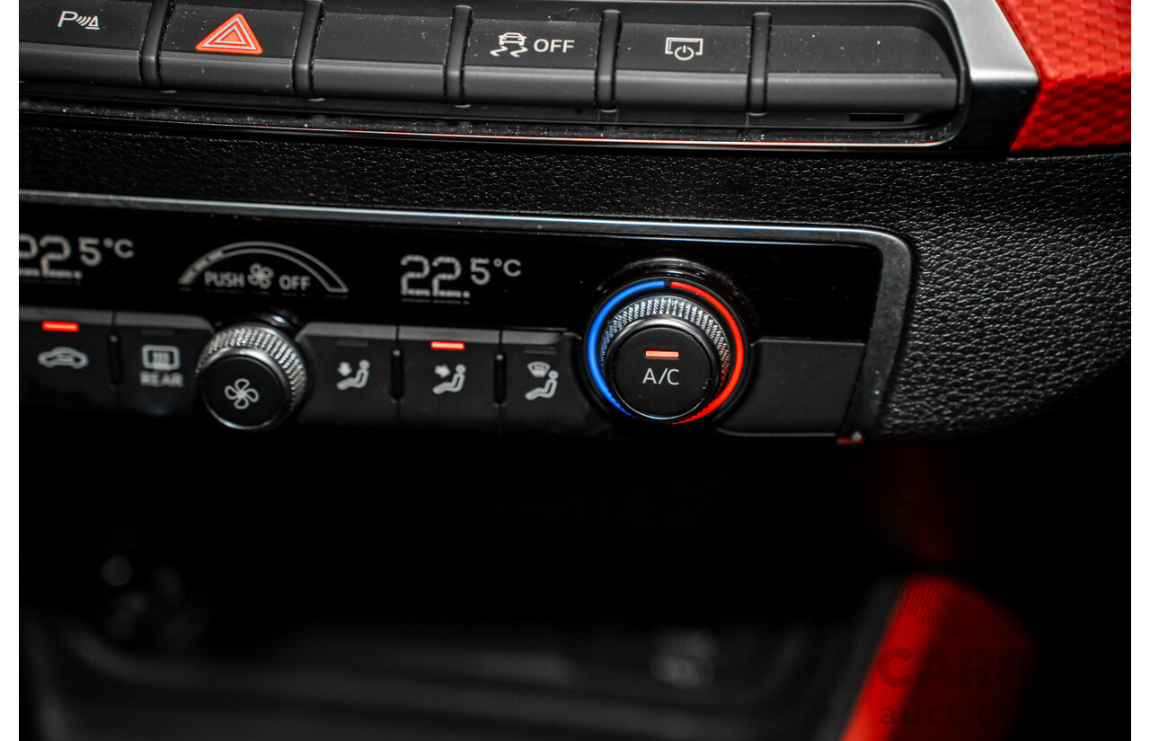 06/2018 Audi Q2 2.0 TFSI Quattro Sport (AWD) GA MY18 4d Wagon Mythos Black Metallic Turbo 2.0L