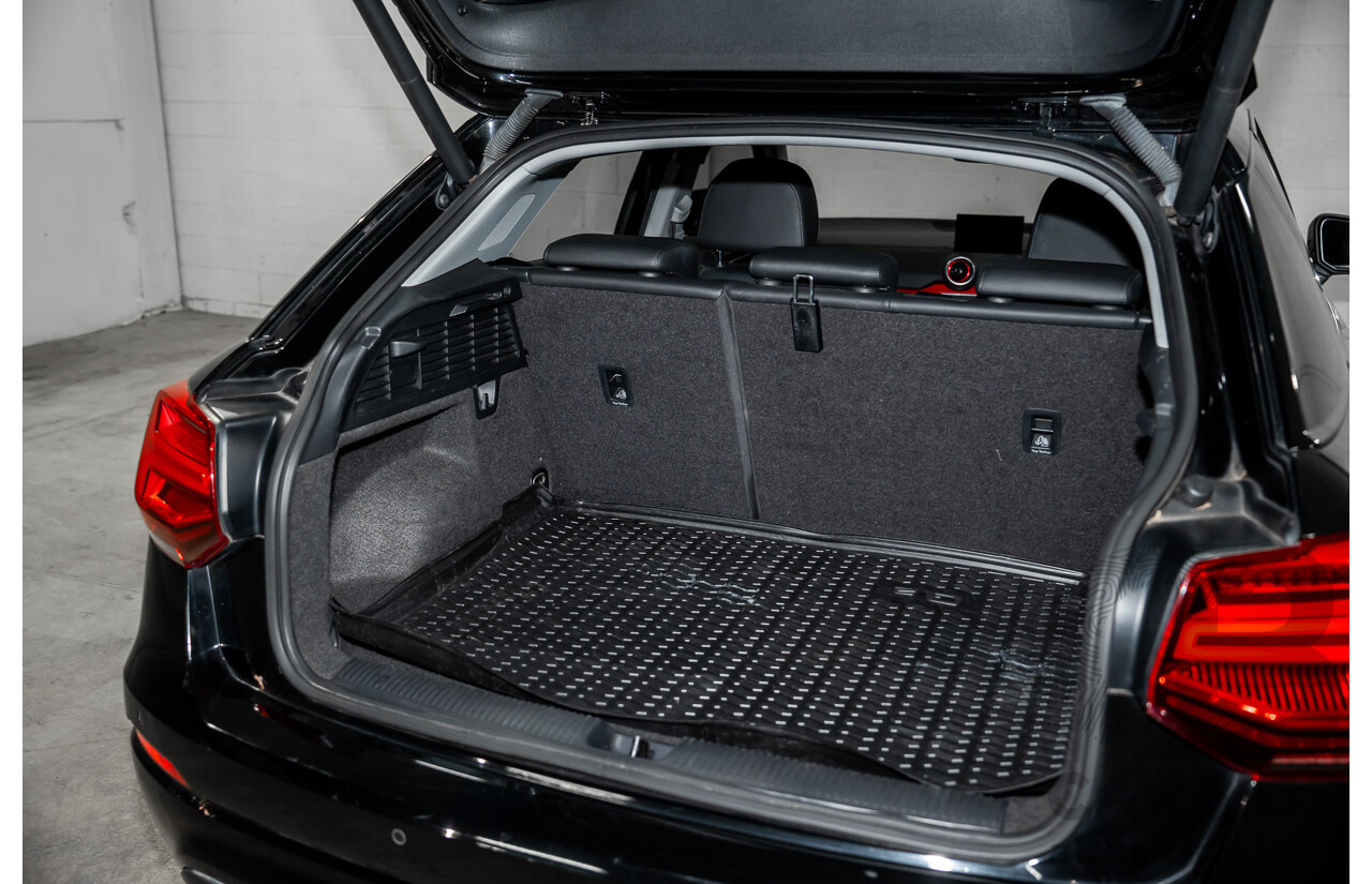 06/2018 Audi Q2 2.0 TFSI Quattro Sport (AWD) GA MY18 4d Wagon Mythos Black Metallic Turbo 2.0L