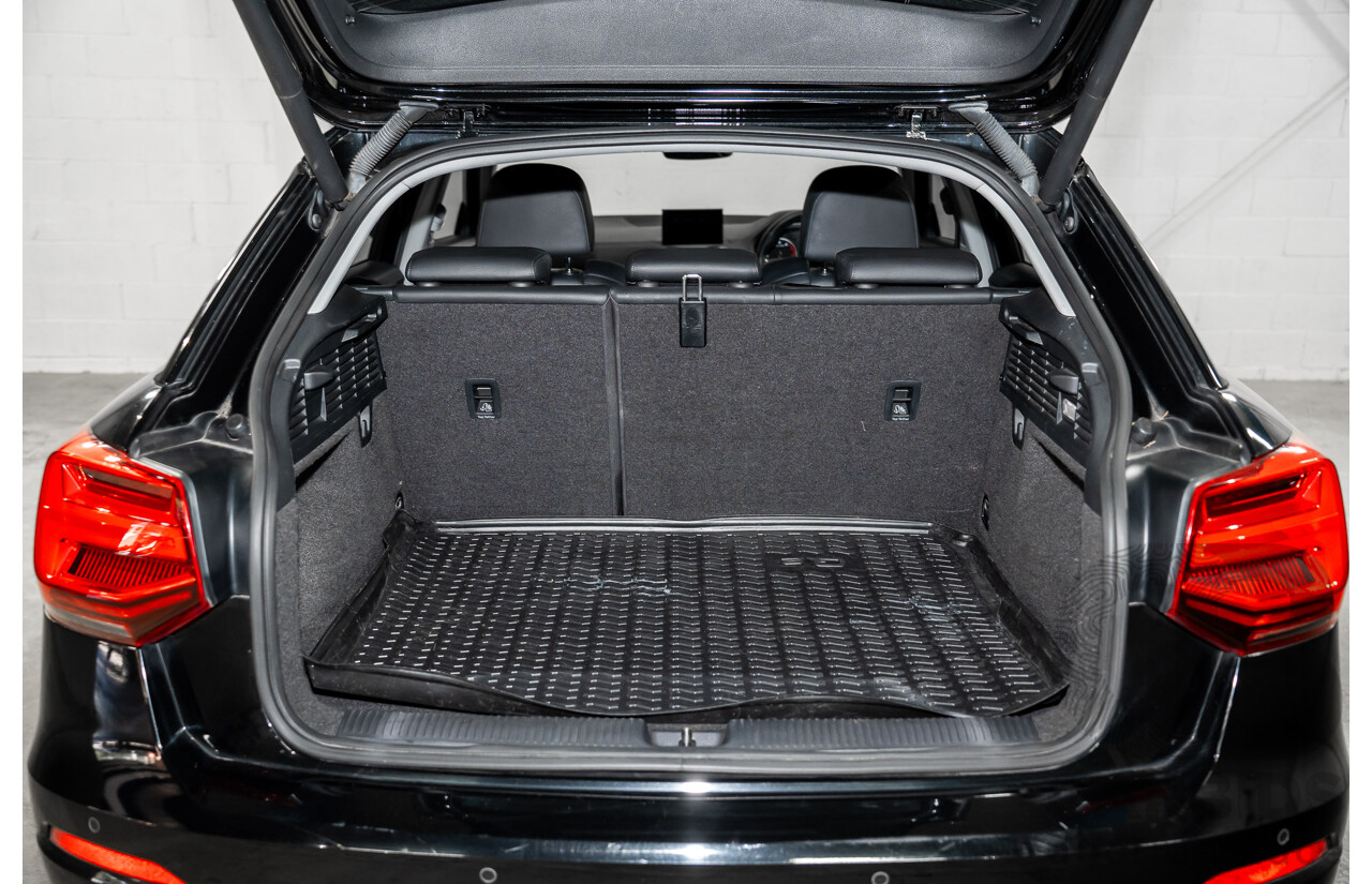 06/2018 Audi Q2 2.0 TFSI Quattro Sport (AWD) GA MY18 4d Wagon Mythos Black Metallic Turbo 2.0L