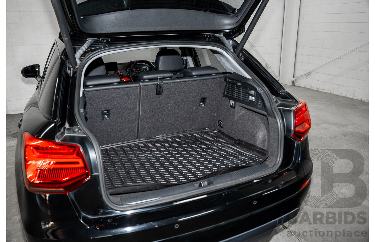 06/2018 Audi Q2 2.0 TFSI Quattro Sport (AWD) GA MY18 4d Wagon Mythos Black Metallic Turbo 2.0L