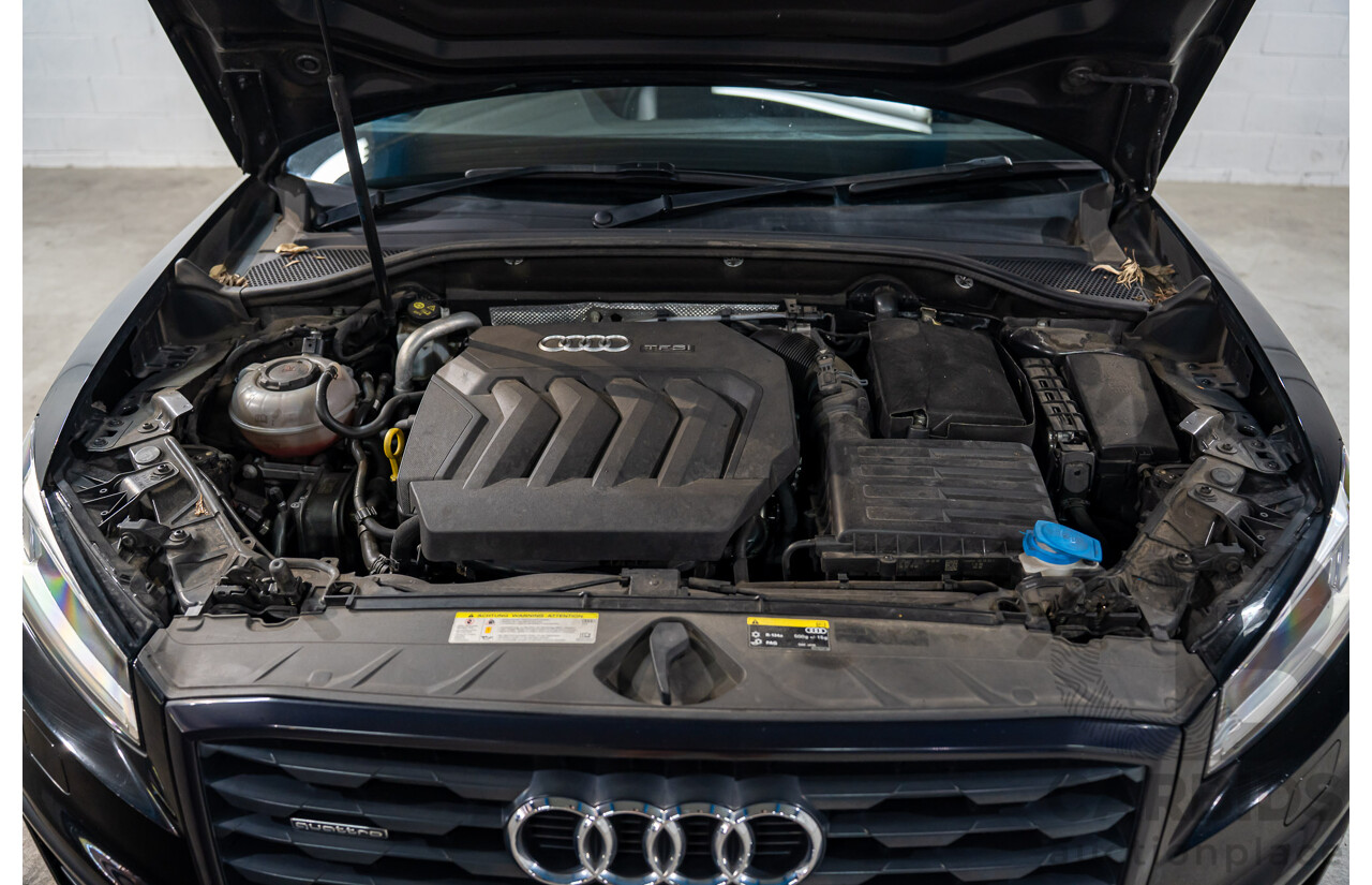 06/2018 Audi Q2 2.0 TFSI Quattro Sport (AWD) GA MY18 4d Wagon Mythos Black Metallic Turbo 2.0L