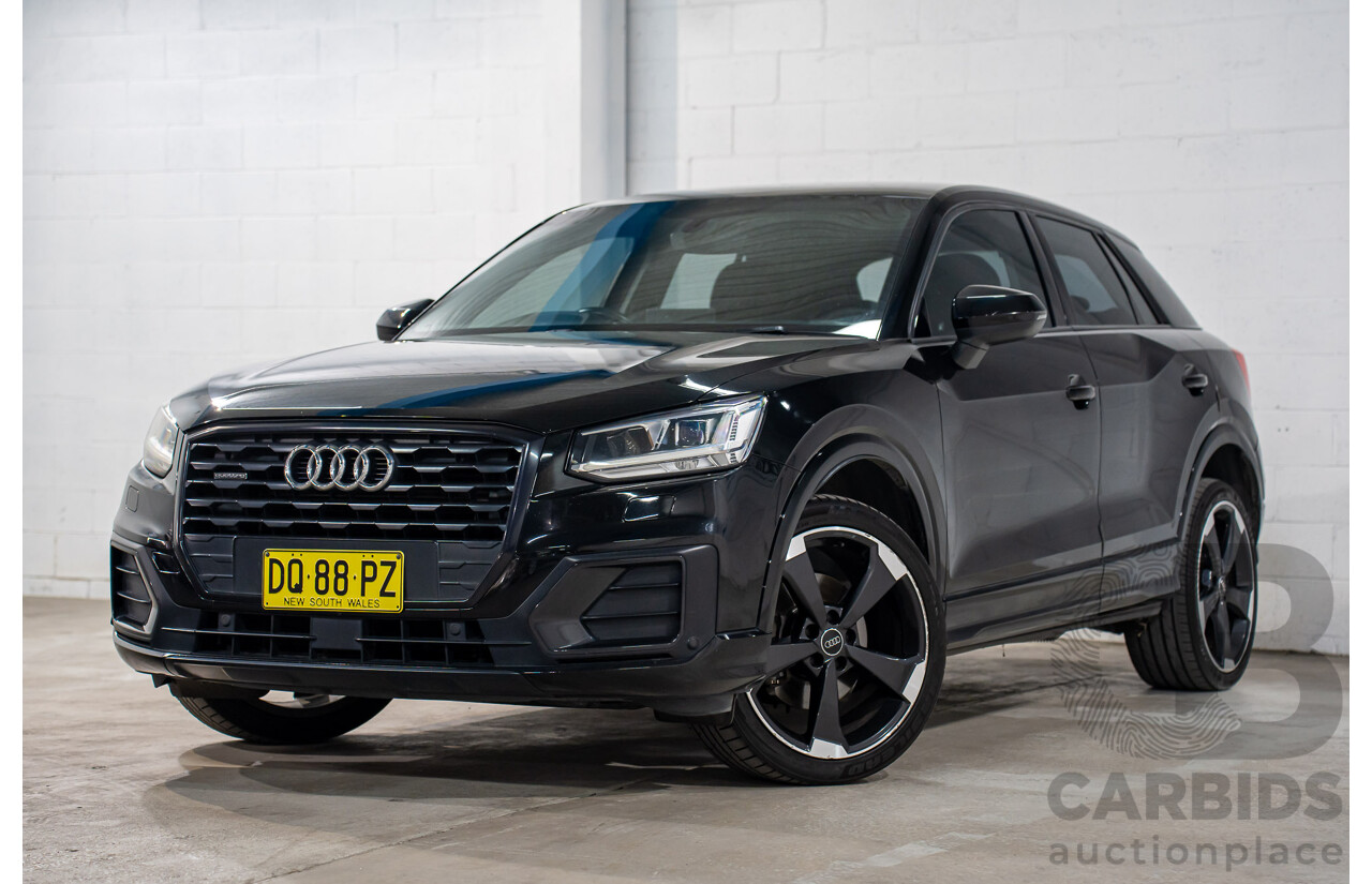 06/2018 Audi Q2 2.0 TFSI Quattro Sport (AWD) GA MY18 4d Wagon Mythos Black Metallic Turbo 2.0L