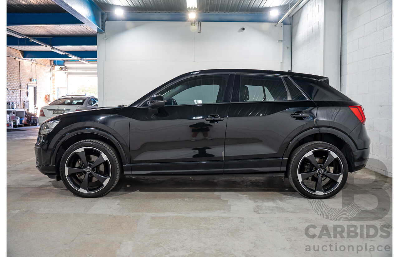 06/2018 Audi Q2 2.0 TFSI Quattro Sport (AWD) GA MY18 4d Wagon Mythos Black Metallic Turbo 2.0L
