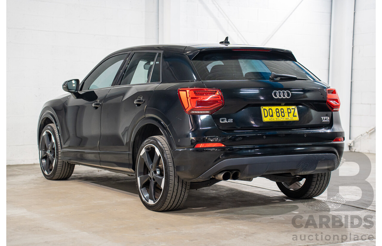 06/2018 Audi Q2 2.0 TFSI Quattro Sport (AWD) GA MY18 4d Wagon Mythos Black Metallic Turbo 2.0L