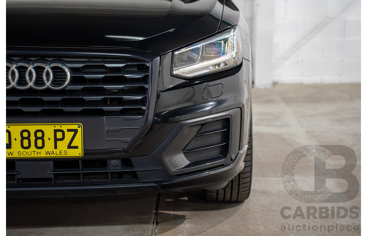 06/2018 Audi Q2 2.0 TFSI Quattro Sport (AWD) GA MY18 4d Wagon Mythos Black Metallic Turbo 2.0L