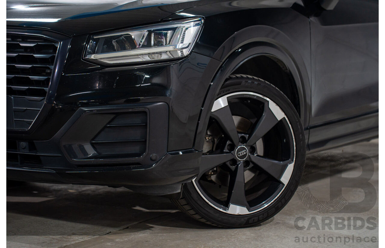 06/2018 Audi Q2 2.0 TFSI Quattro Sport (AWD) GA MY18 4d Wagon Mythos Black Metallic Turbo 2.0L