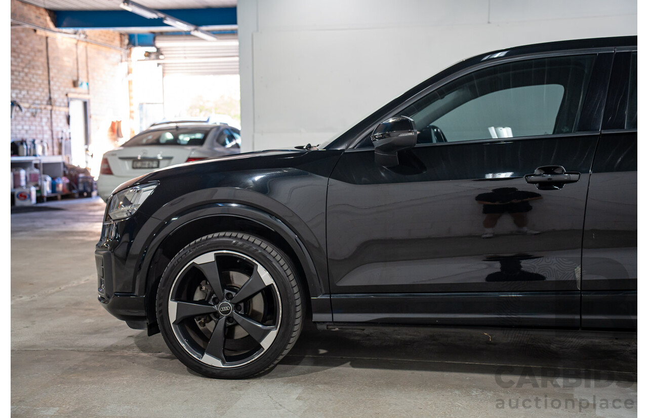 06/2018 Audi Q2 2.0 TFSI Quattro Sport (AWD) GA MY18 4d Wagon Mythos Black Metallic Turbo 2.0L