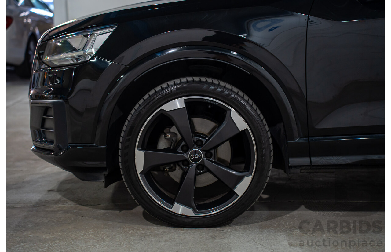 06/2018 Audi Q2 2.0 TFSI Quattro Sport (AWD) GA MY18 4d Wagon Mythos Black Metallic Turbo 2.0L
