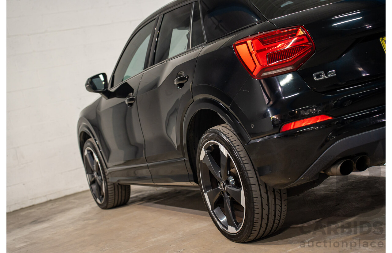 06/2018 Audi Q2 2.0 TFSI Quattro Sport (AWD) GA MY18 4d Wagon Mythos Black Metallic Turbo 2.0L