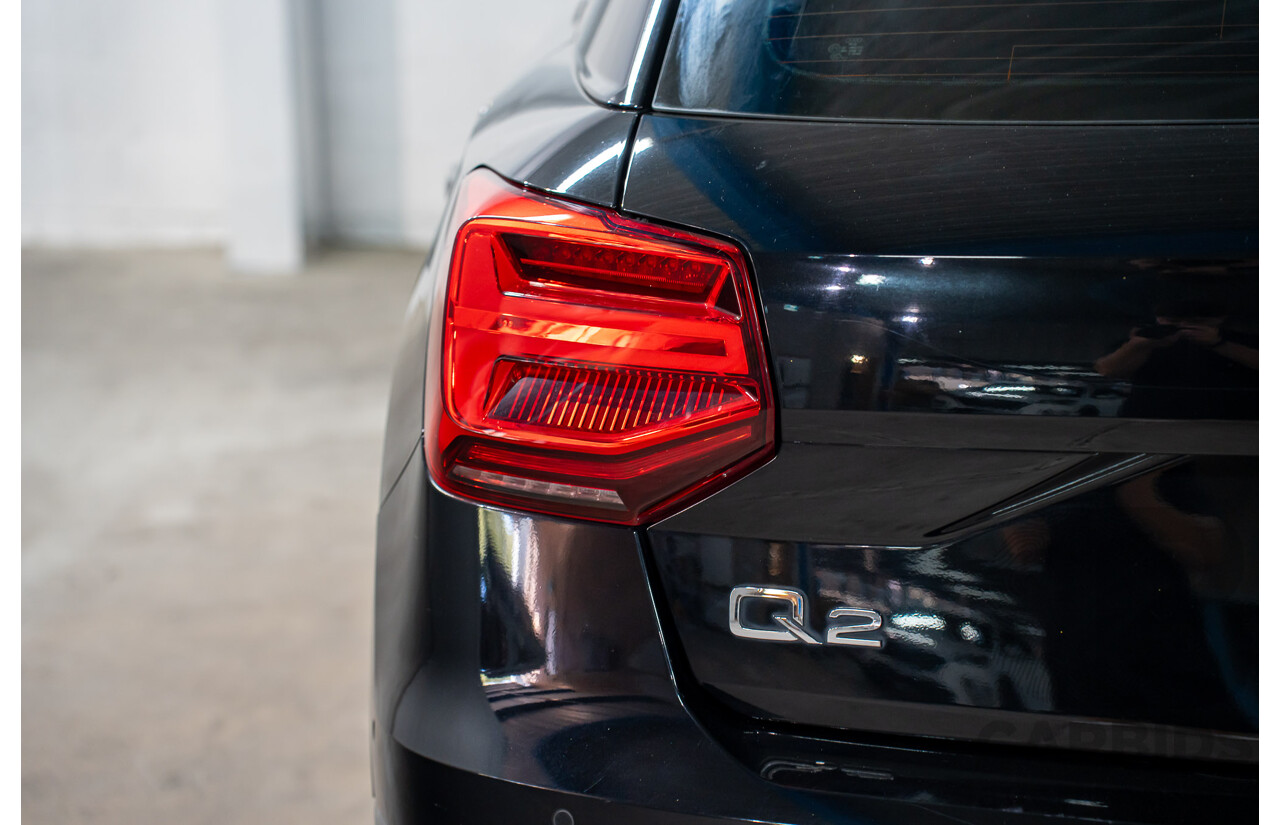 06/2018 Audi Q2 2.0 TFSI Quattro Sport (AWD) GA MY18 4d Wagon Mythos Black Metallic Turbo 2.0L
