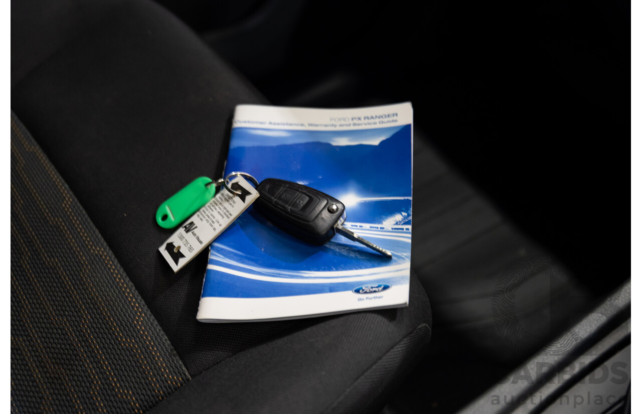 2/2015 Ford Ranger XL 2.2 Hi-Rider (4x2) PX MKII Super C/Chas White 2.2L