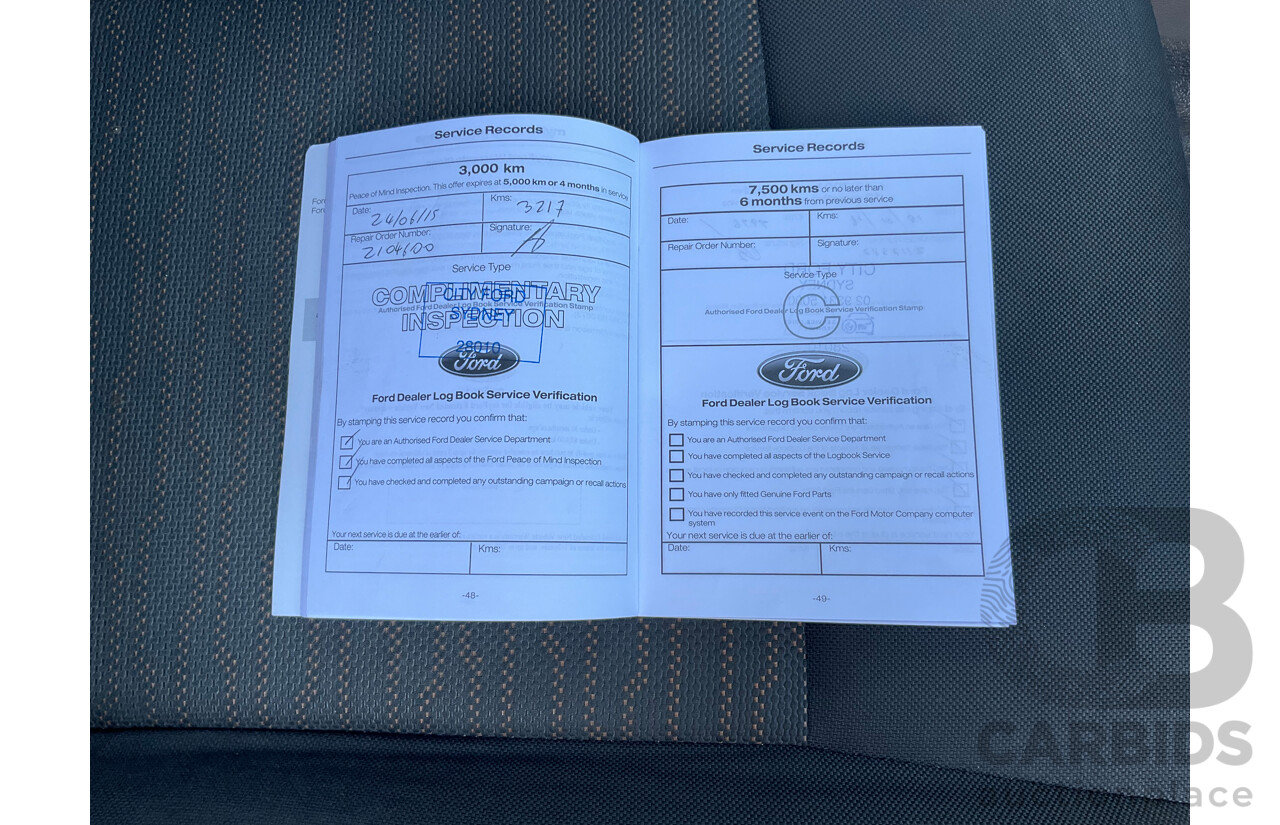 2/2015 Ford Ranger XL 2.2 Hi-Rider (4x2) PX MKII Super C/Chas White 2.2L