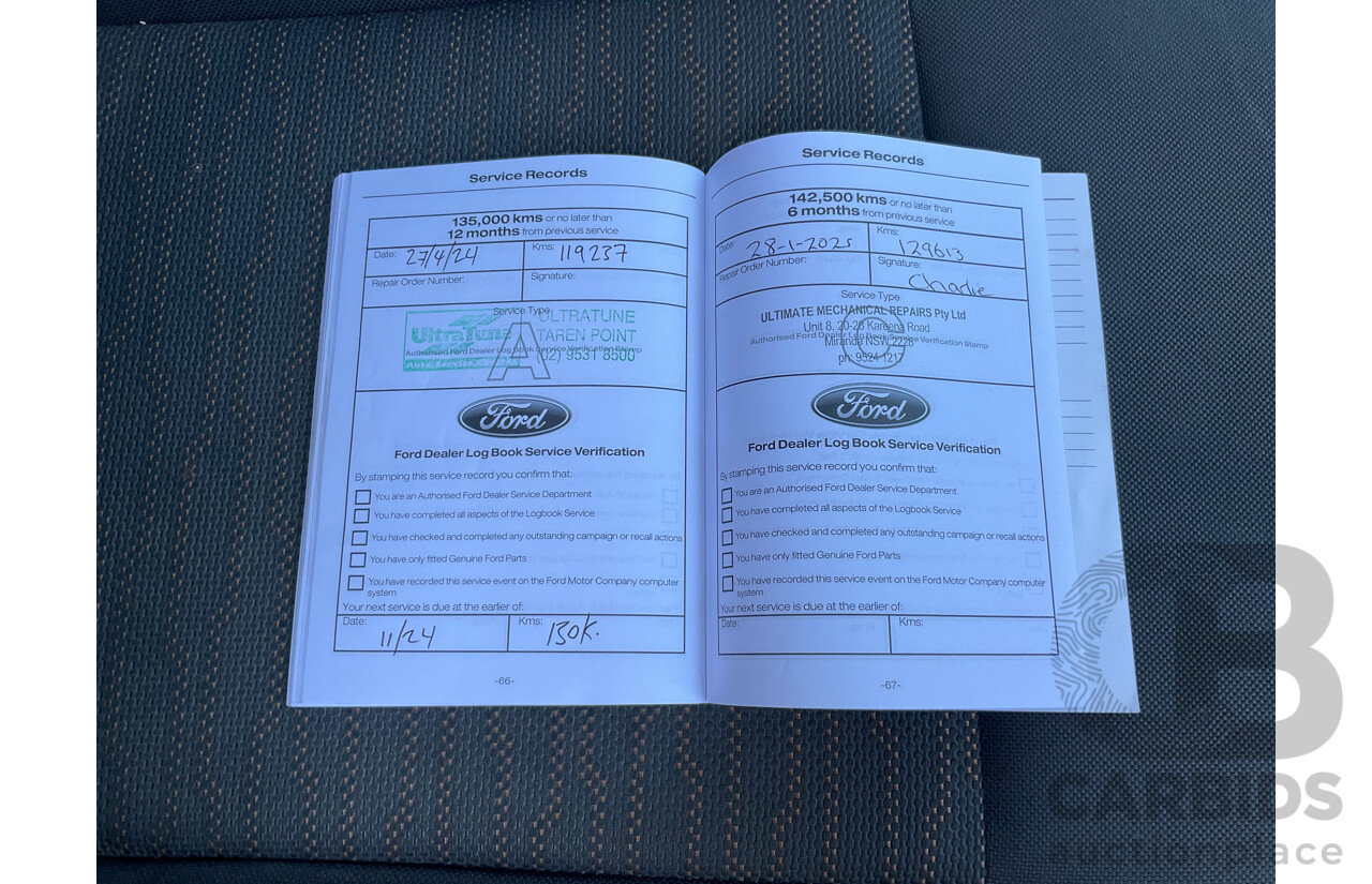 2/2015 Ford Ranger XL 2.2 Hi-Rider (4x2) PX MKII Super C/Chas White 2.2L