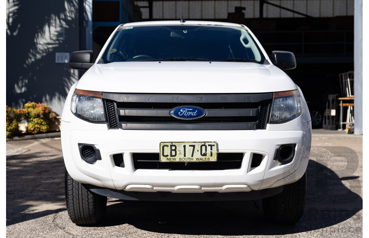 2/2015 Ford Ranger XL 2.2 Hi-Rider (4x2) PX MKII Super C/Chas White 2.2L