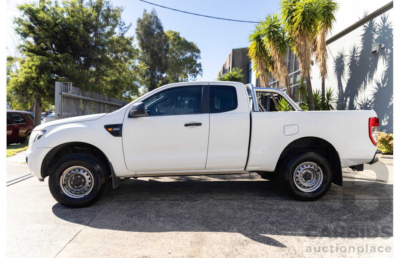 2/2015 Ford Ranger XL 2.2 Hi-Rider (4x2) PX MKII Super C/Chas White 2.2L