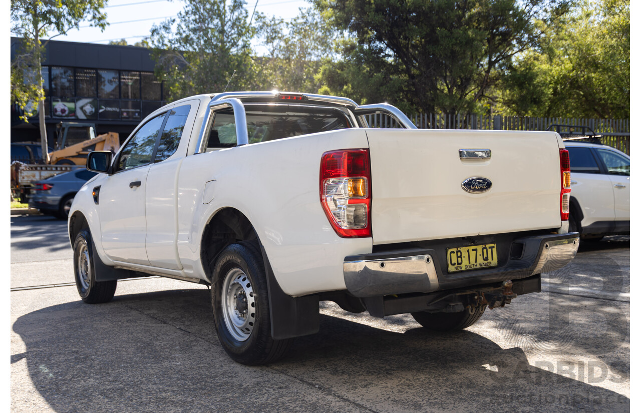2/2015 Ford Ranger XL 2.2 Hi-Rider (4x2) PX MKII Super C/Chas White 2.2L
