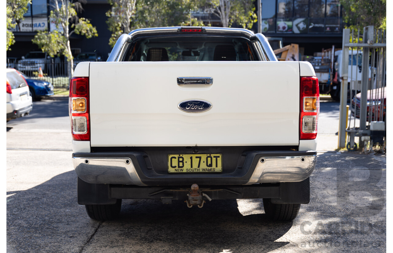 2/2015 Ford Ranger XL 2.2 Hi-Rider (4x2) PX MKII Super C/Chas White 2.2L