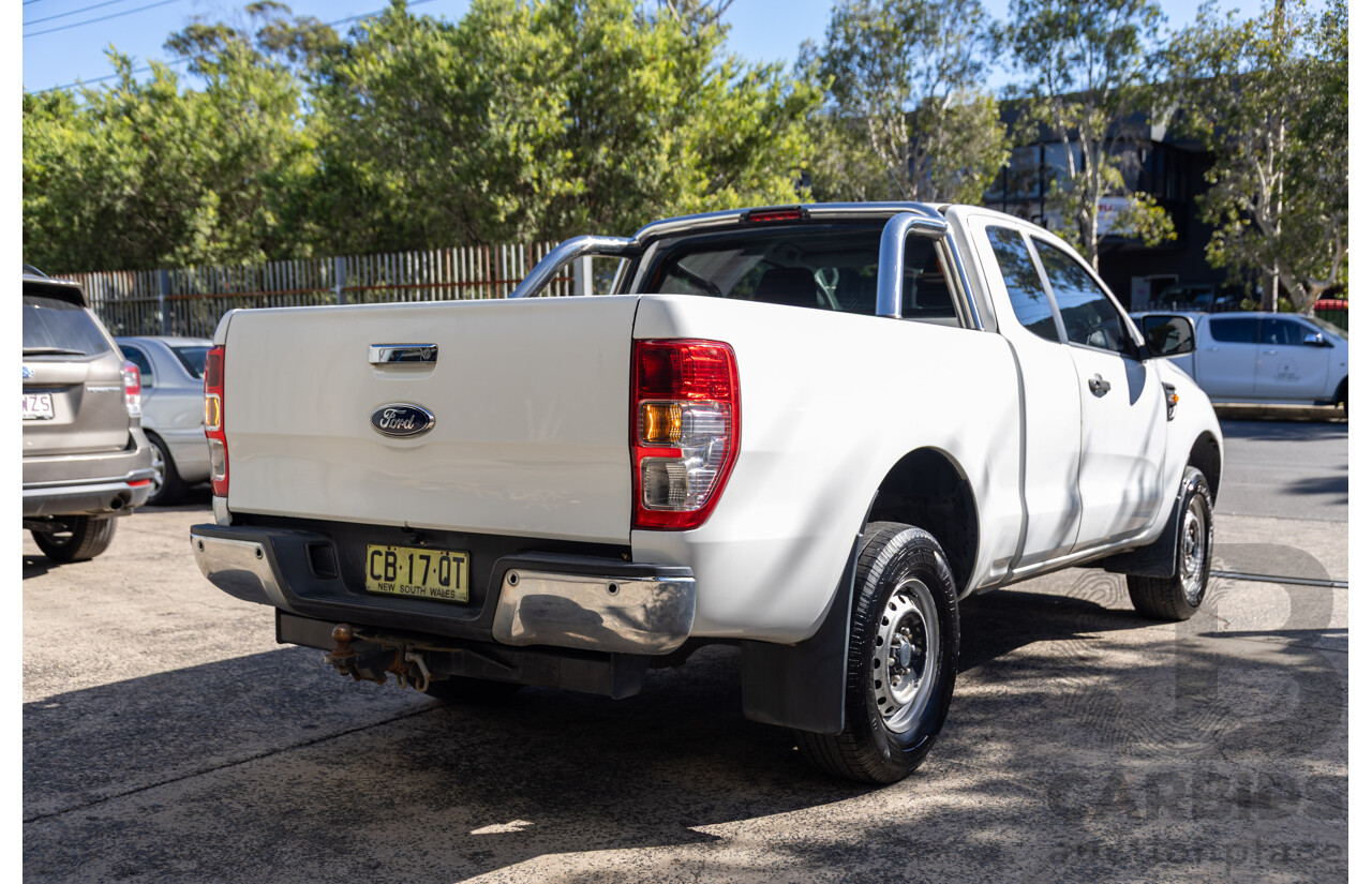 2/2015 Ford Ranger XL 2.2 Hi-Rider (4x2) PX MKII Super C/Chas White 2.2L