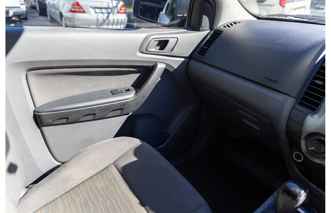 2/2015 Ford Ranger XL 2.2 Hi-Rider (4x2) PX MKII Super C/Chas White 2.2L