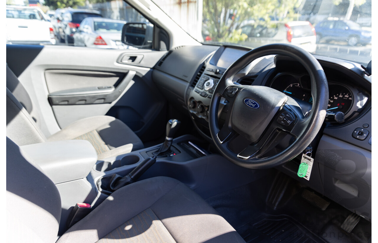 2/2015 Ford Ranger XL 2.2 Hi-Rider (4x2) PX MKII Super C/Chas White 2.2L