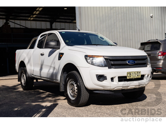 2/2015 Ford Ranger XL 2.2 Hi-Rider (4x2) PX MKII Super C/Chas White 2.2L