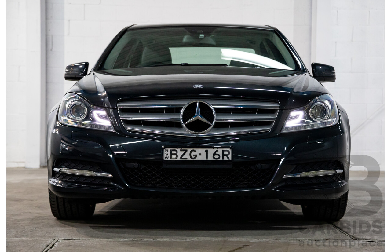 3/2012 Mercedes-Benz C200 BE W204 MY11 4d Sedan Magnetite Black Metallic Turbo 1.8L