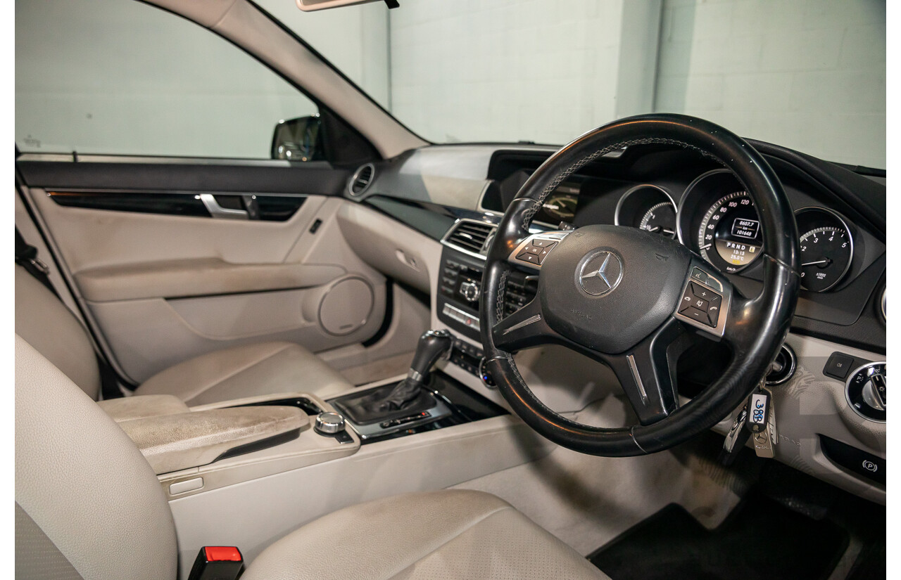 3/2012 Mercedes-Benz C200 BE W204 MY11 4d Sedan Magnetite Black Metallic Turbo 1.8L