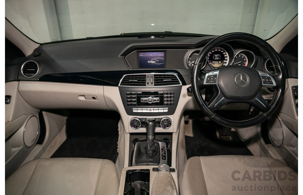 3/2012 Mercedes-Benz C200 BE W204 MY11 4d Sedan Magnetite Black Metallic Turbo 1.8L