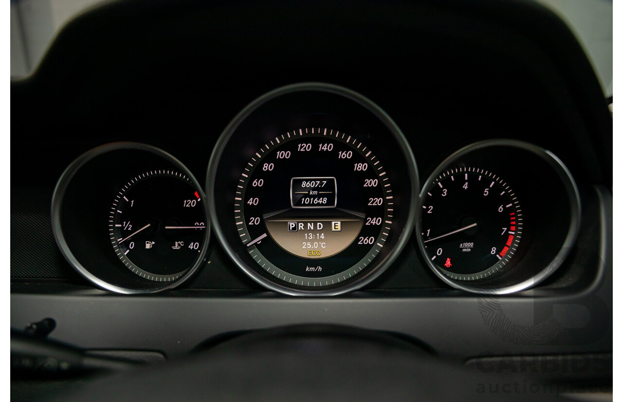 3/2012 Mercedes-Benz C200 BE W204 MY11 4d Sedan Magnetite Black Metallic Turbo 1.8L