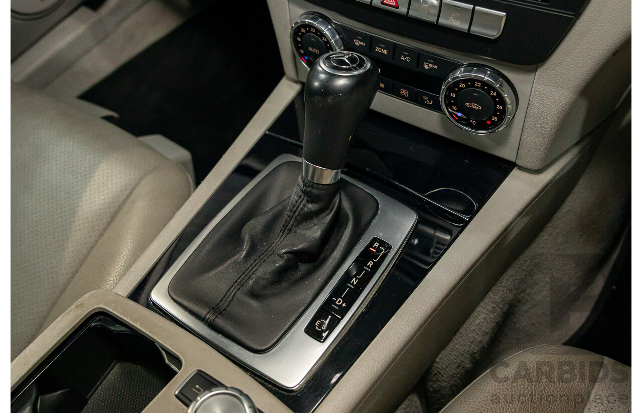 3/2012 Mercedes-Benz C200 BE W204 MY11 4d Sedan Magnetite Black Metallic Turbo 1.8L