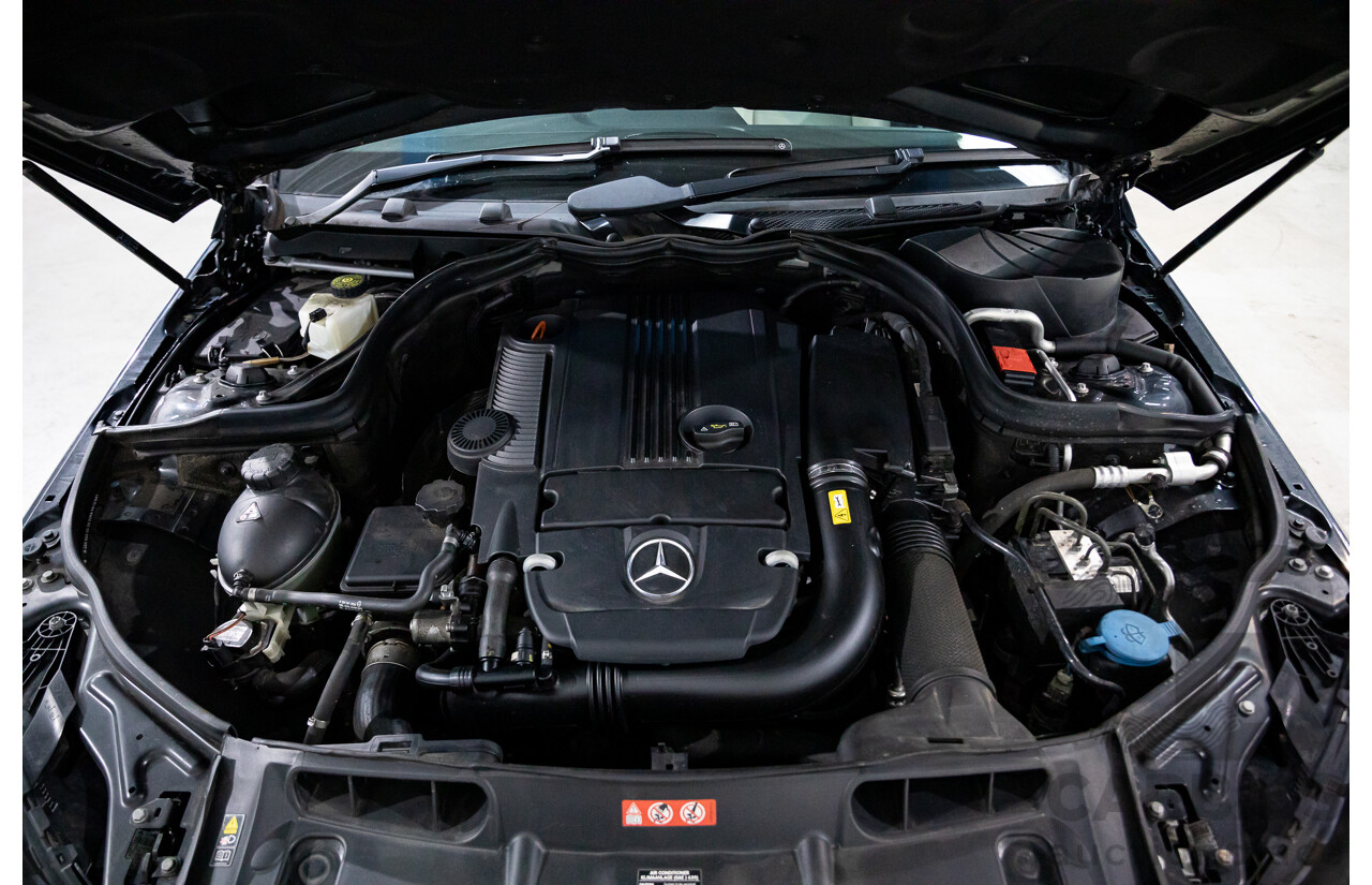 3/2012 Mercedes-Benz C200 BE W204 MY11 4d Sedan Magnetite Black Metallic Turbo 1.8L