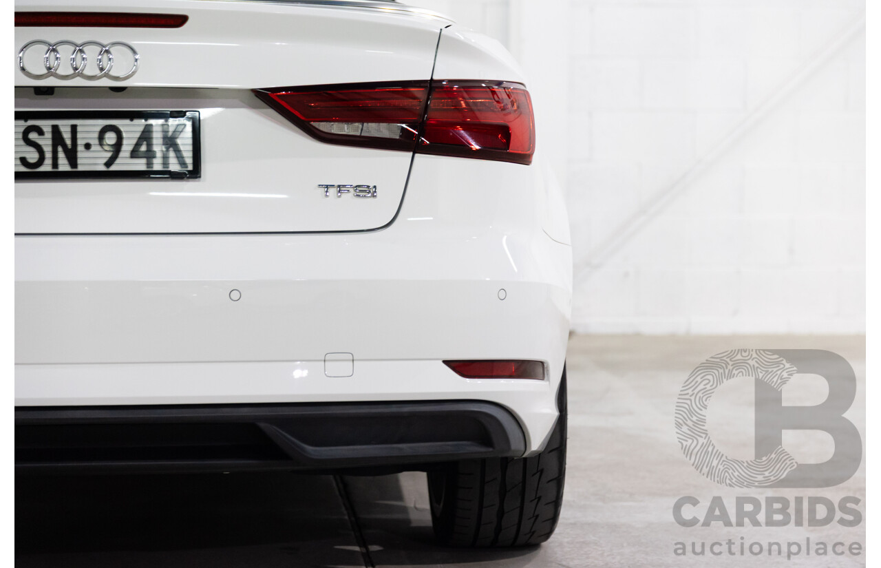 01/2017 Audi A3 1.4 TFSI S-Tronic (FWD) 8V MY17 2d Cabriolet Ibis White Turbo 1.4L