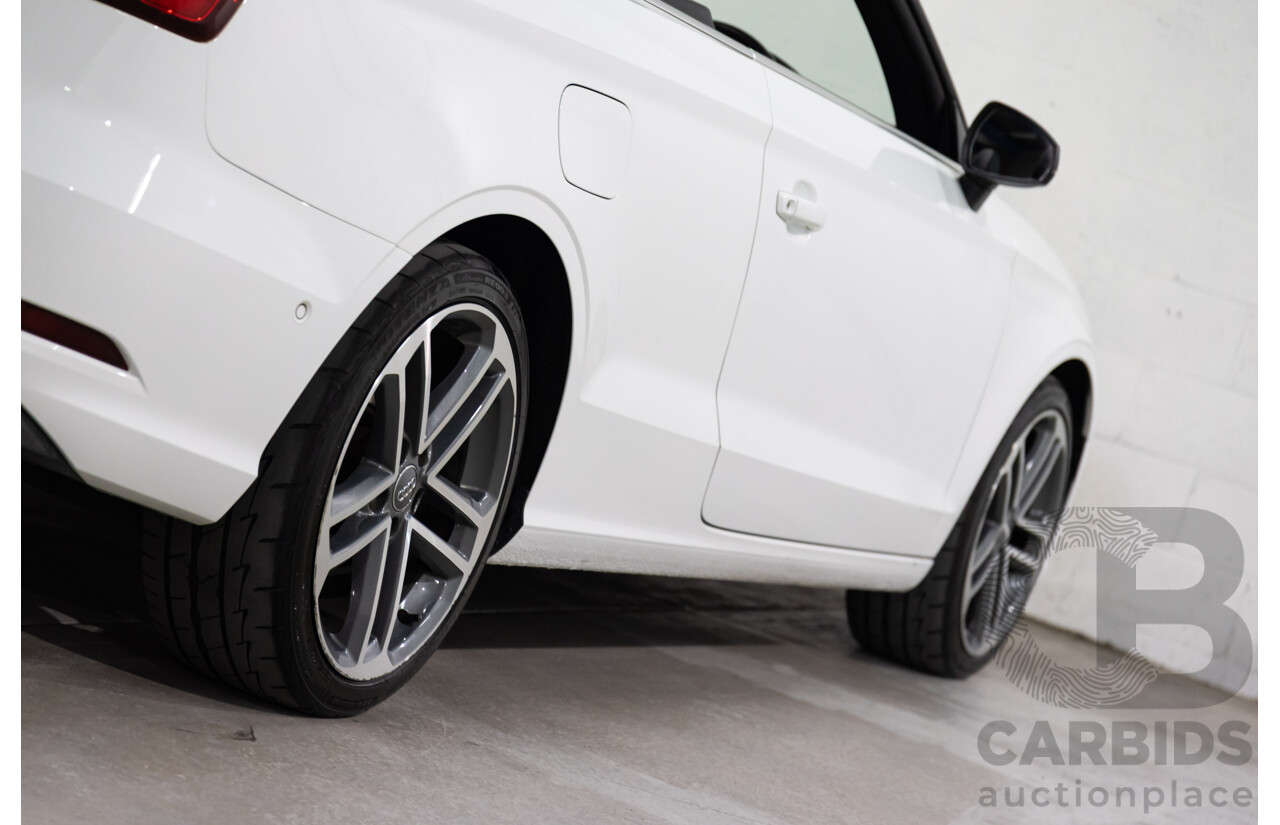 01/2017 Audi A3 1.4 TFSI S-Tronic (FWD) 8V MY17 2d Cabriolet Ibis White Turbo 1.4L