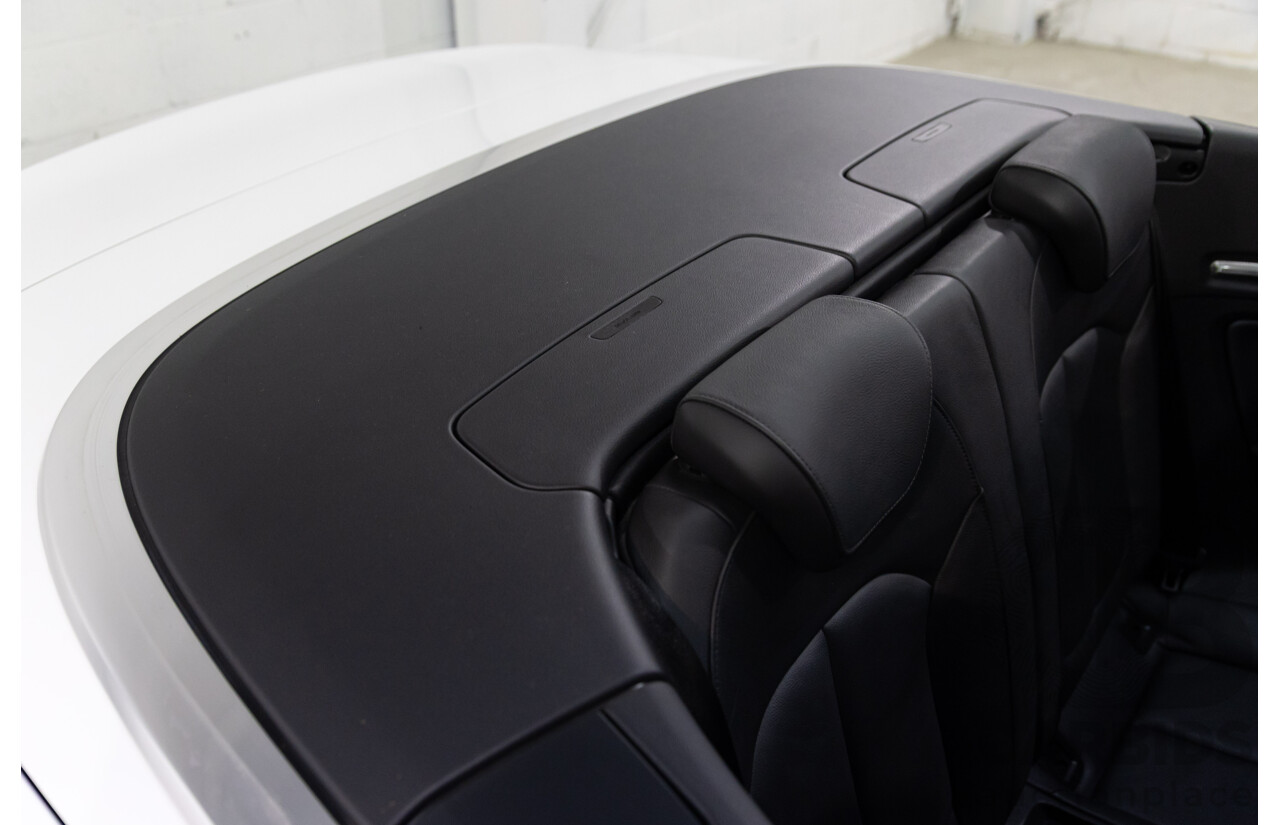 01/2017 Audi A3 1.4 TFSI S-Tronic (FWD) 8V MY17 2d Cabriolet Ibis White Turbo 1.4L