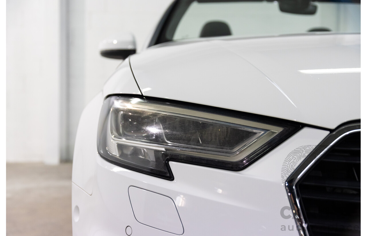 01/2017 Audi A3 1.4 TFSI S-Tronic (FWD) 8V MY17 2d Cabriolet Ibis White Turbo 1.4L