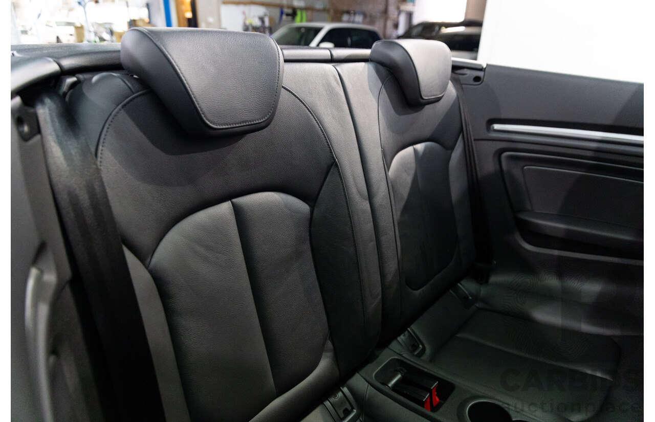 01/2017 Audi A3 1.4 TFSI S-Tronic (FWD) 8V MY17 2d Cabriolet Ibis White Turbo 1.4L