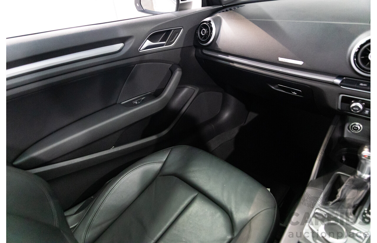 01/2017 Audi A3 1.4 TFSI S-Tronic (FWD) 8V MY17 2d Cabriolet Ibis White Turbo 1.4L