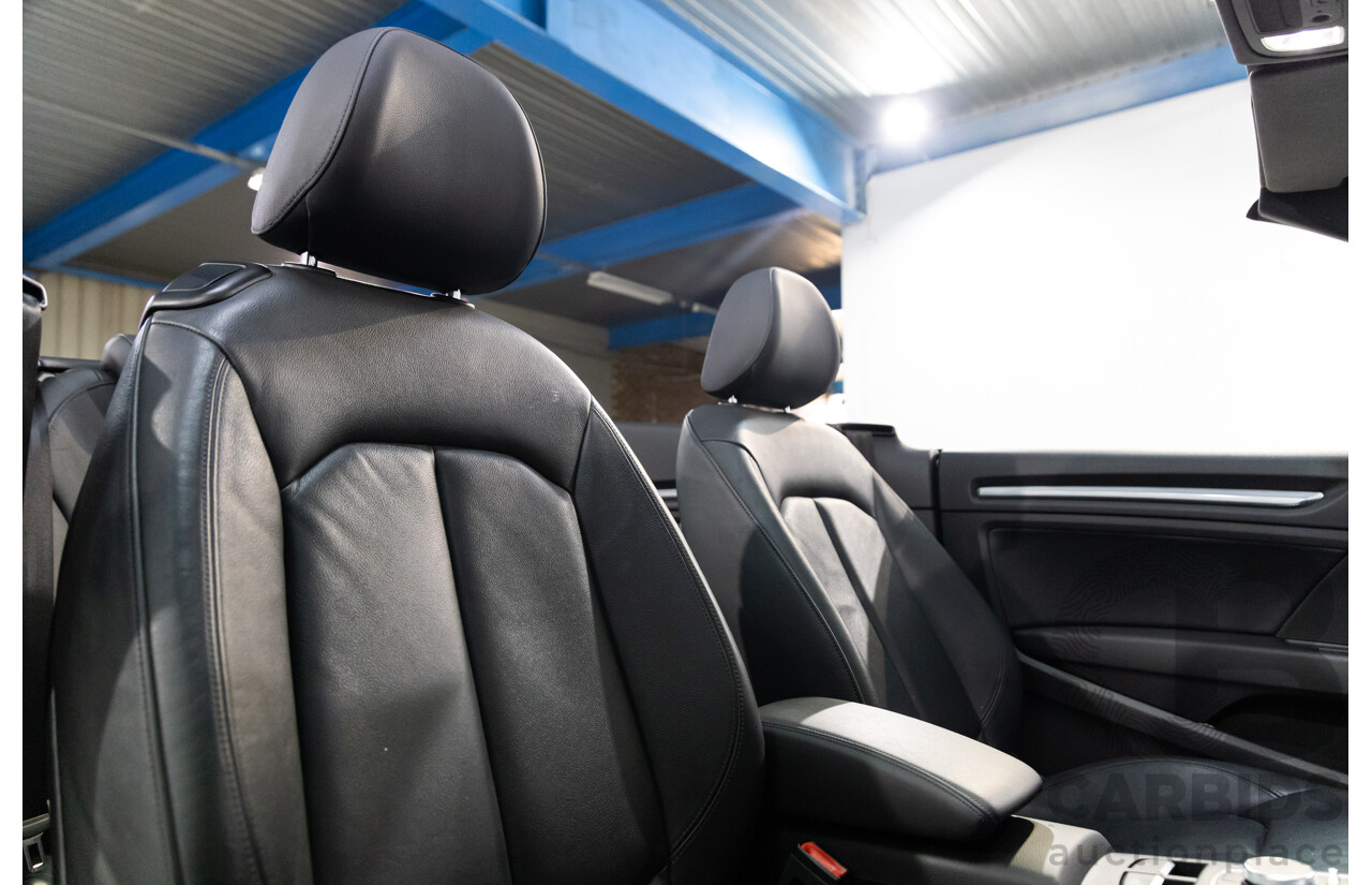 01/2017 Audi A3 1.4 TFSI S-Tronic (FWD) 8V MY17 2d Cabriolet Ibis White Turbo 1.4L