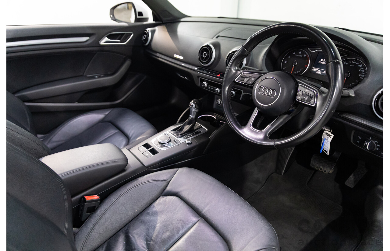 01/2017 Audi A3 1.4 TFSI S-Tronic (FWD) 8V MY17 2d Cabriolet Ibis White Turbo 1.4L