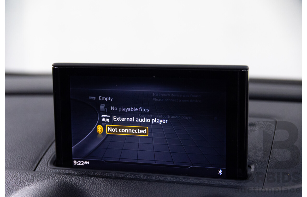 01/2017 Audi A3 1.4 TFSI S-Tronic (FWD) 8V MY17 2d Cabriolet Ibis White Turbo 1.4L