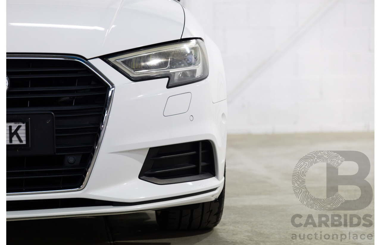 01/2017 Audi A3 1.4 TFSI S-Tronic (FWD) 8V MY17 2d Cabriolet Ibis White Turbo 1.4L