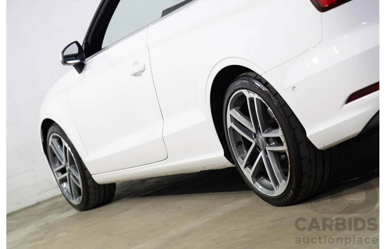 01/2017 Audi A3 1.4 TFSI S-Tronic (FWD) 8V MY17 2d Cabriolet Ibis White Turbo 1.4L