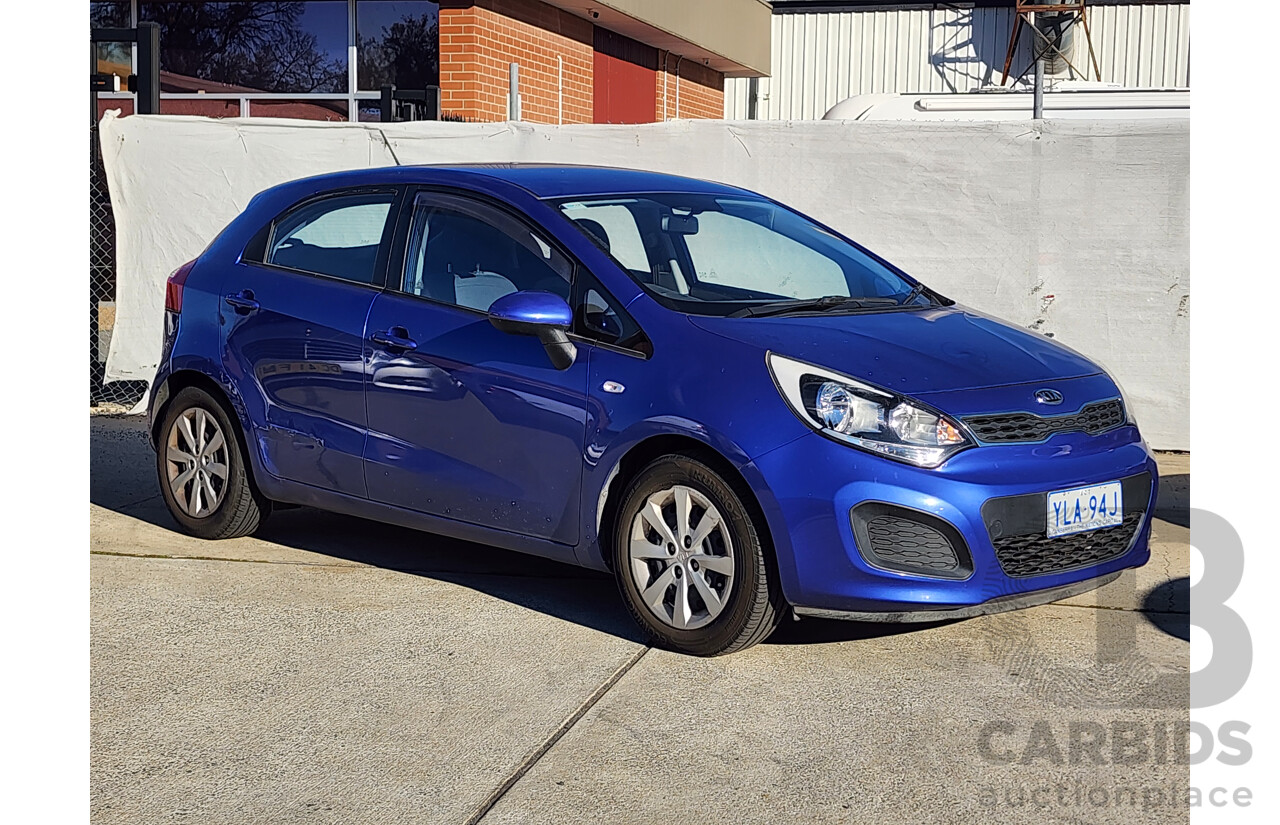 10/2011 Kia RIO S UB 5d Hatchback Blue 1.4L