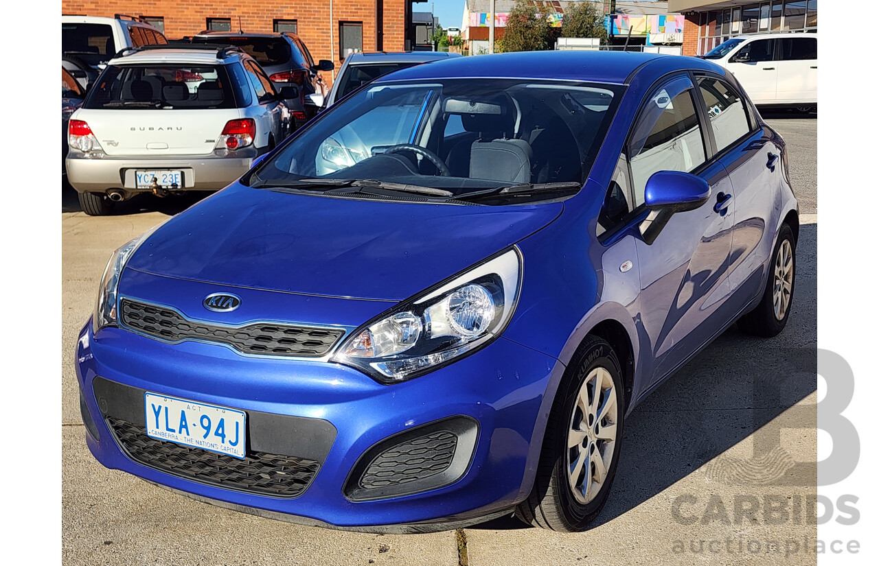 10/2011 Kia RIO S UB 5d Hatchback Blue 1.4L