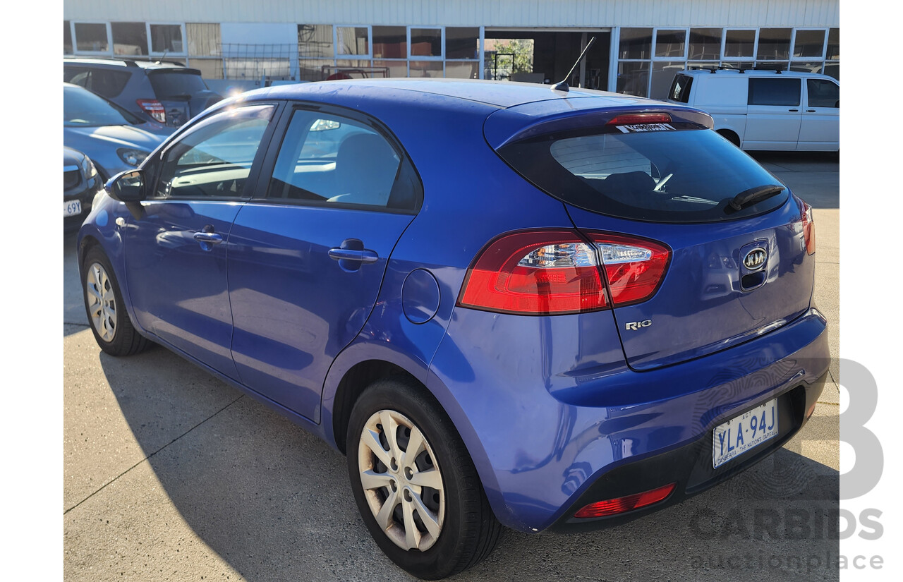 10/2011 Kia RIO S UB 5d Hatchback Blue 1.4L
