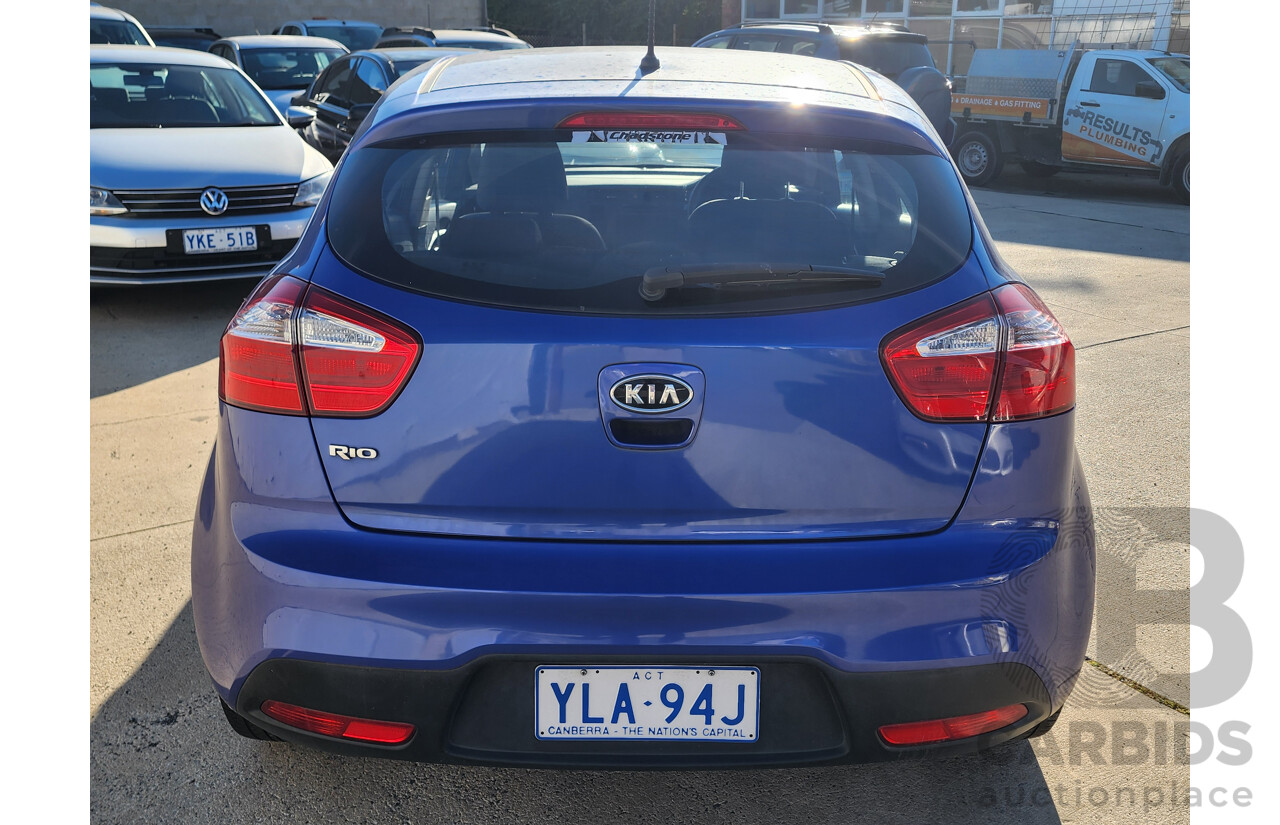 10/2011 Kia RIO S UB 5d Hatchback Blue 1.4L