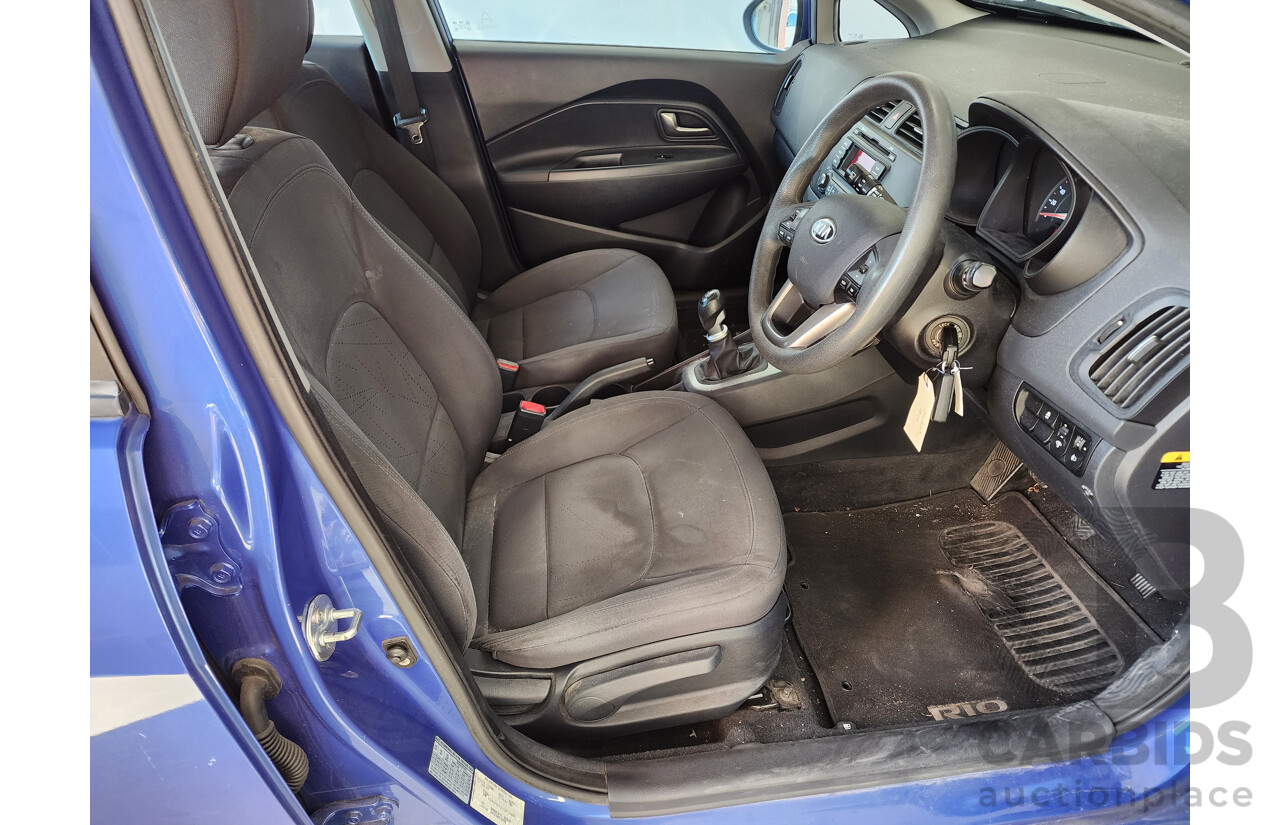 10/2011 Kia RIO S UB 5d Hatchback Blue 1.4L