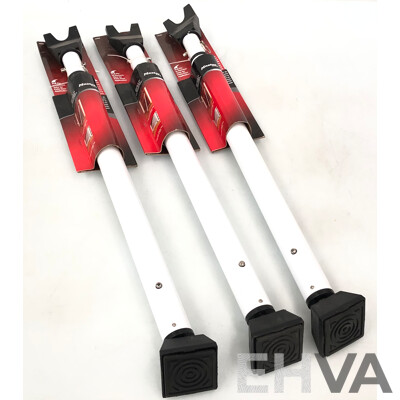 Master Lock Dual Function Door Security Bar - Lot of Three - New