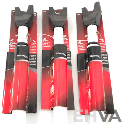 Master Lock Dual Function Door Security Bar - Lot of Three - New